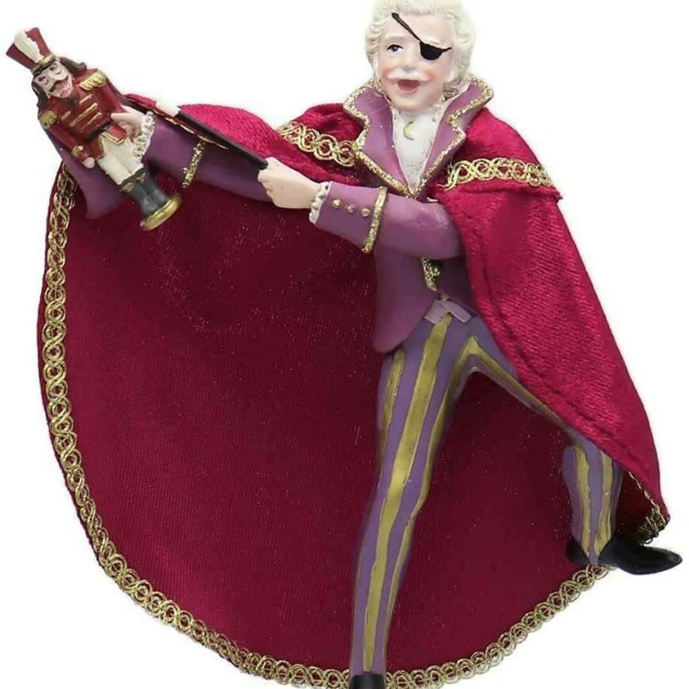 NWT Kurt Adler Herr Drosselmeyer ornament-hanging-magician-nutcracker-clara-cape